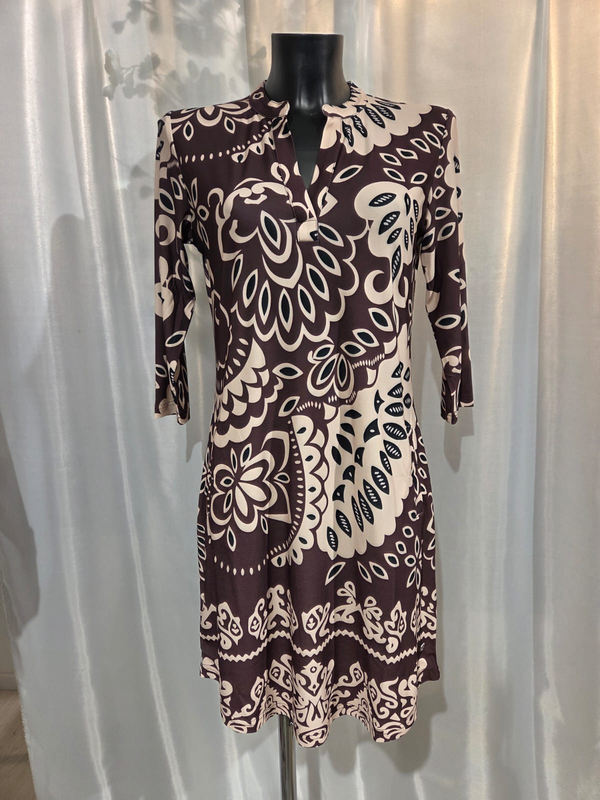 Angelle Milan jurk Angela bruin/beige - Afbeelding 2