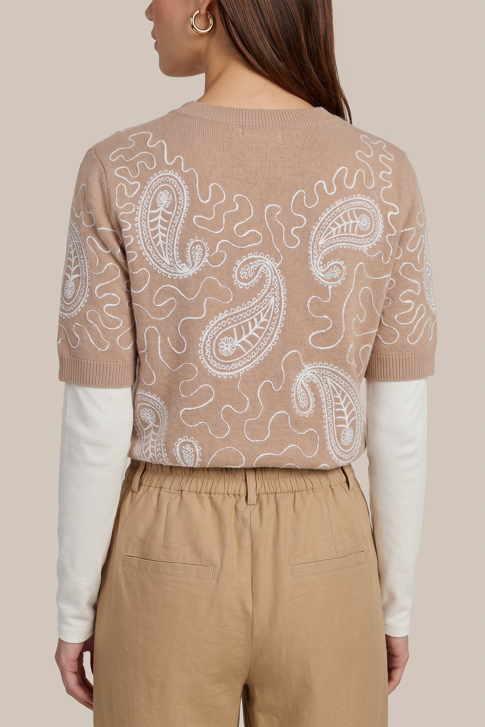 C&S Waisley knit pullover Sand - Afbeelding 3