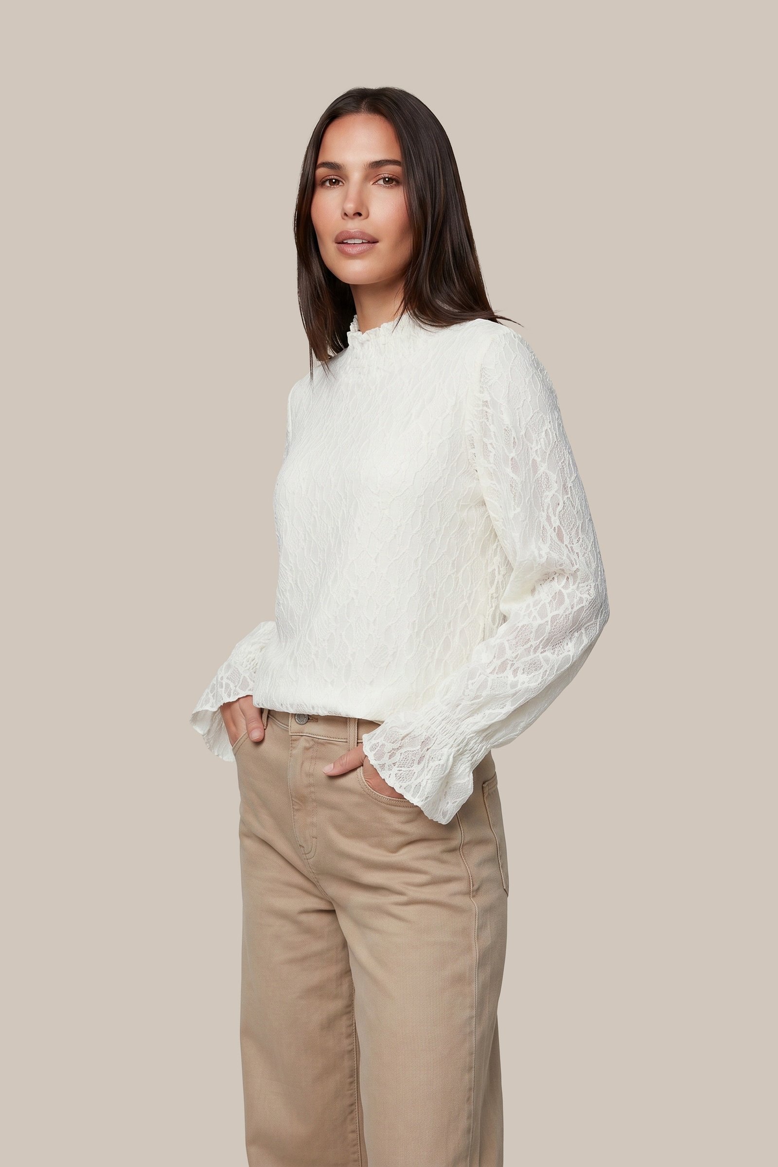 G-maxx Eabha Top wool white