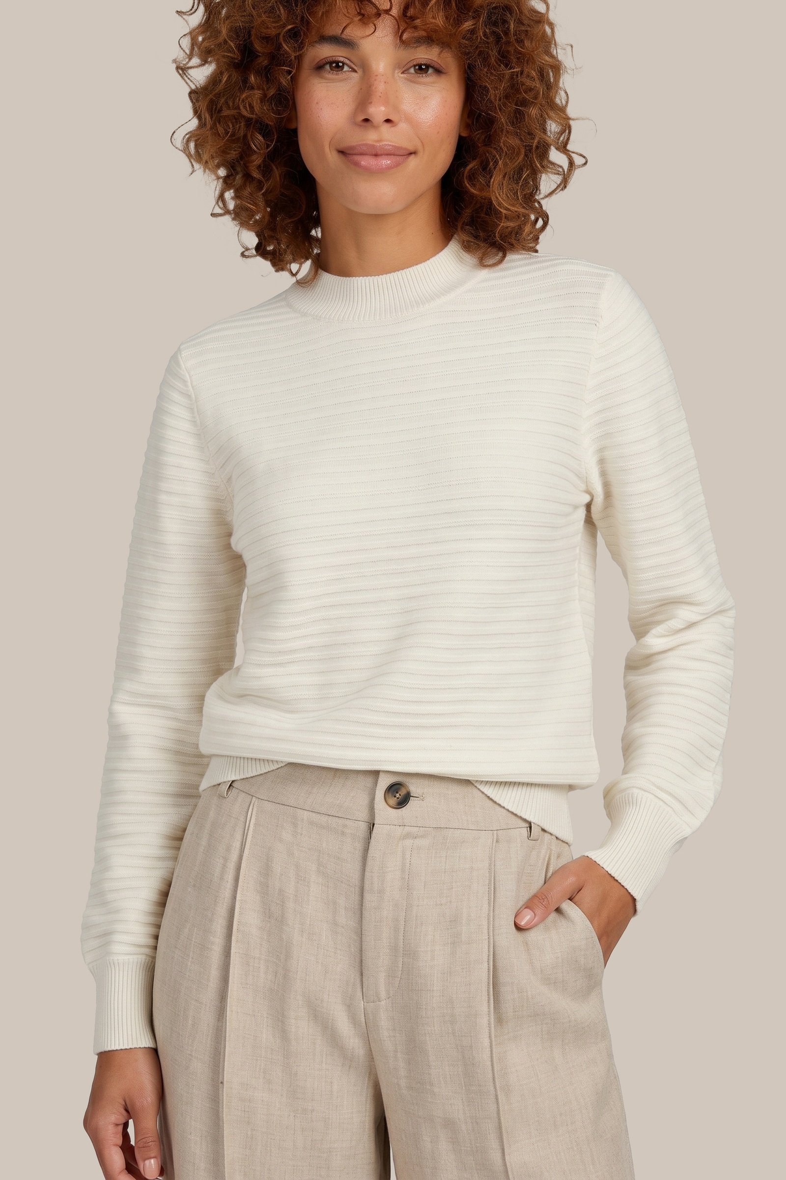 G-maxx Tuiren Knitting Top Sand - Afbeelding 3