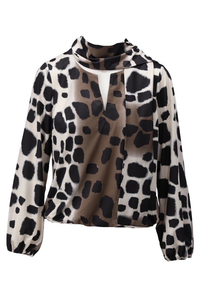 Kdesign D119 Top met sjaal print