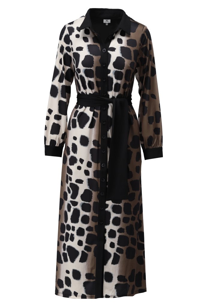 Kdesign D120 Maxi jurk met dierenprint