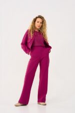 Mi Piaci Top Mouwloos Kant Magenta Purple - Afbeelding 3