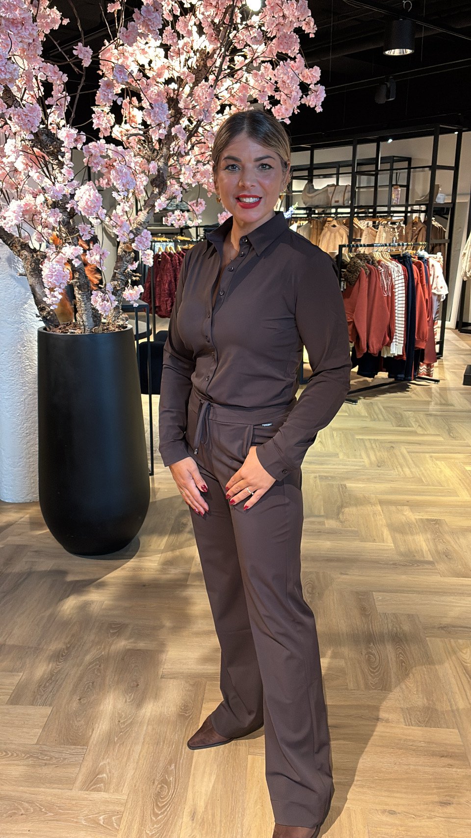 Mi Piaci Espresso Blouse