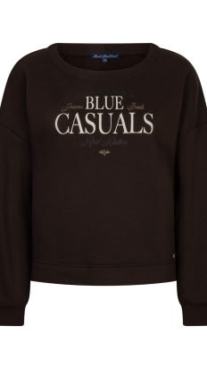 Red Button Terry Sweater Chesprint Espresso