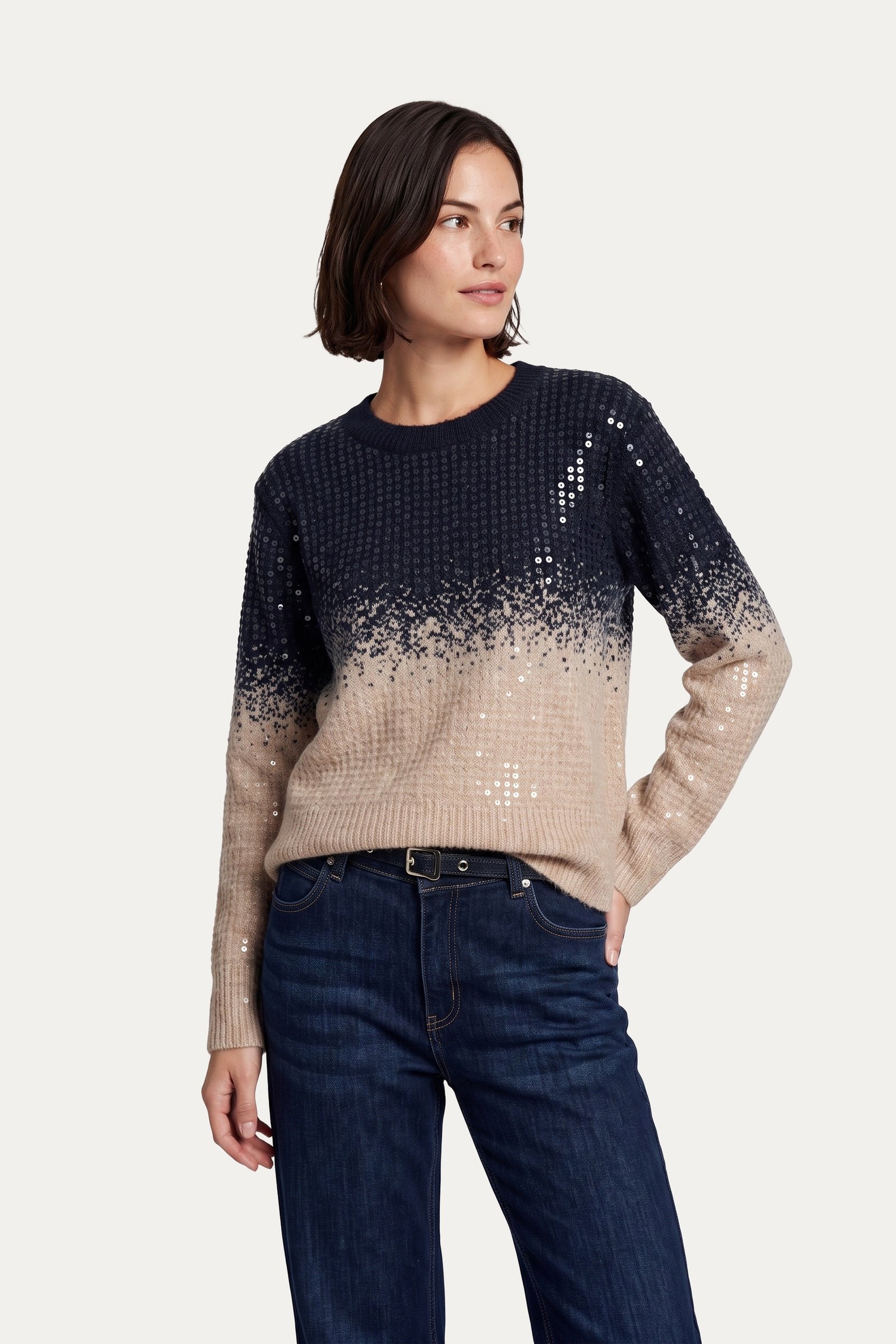 C&S Krissy trui midnight blue - Afbeelding 2