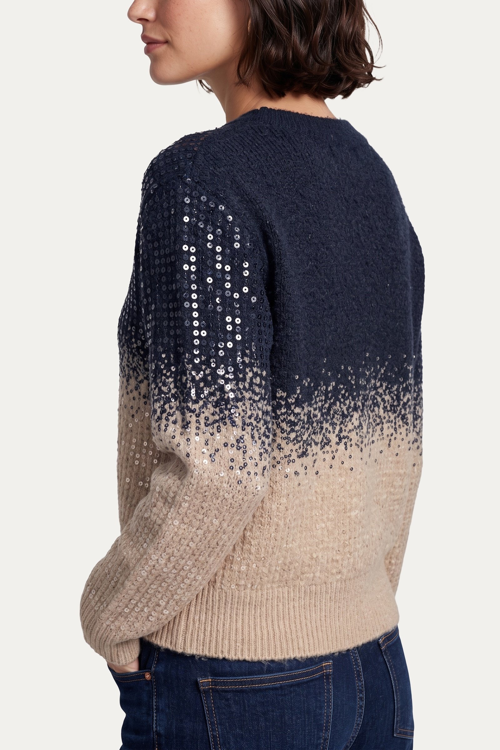 C&S Krissy trui midnight blue - Afbeelding 3