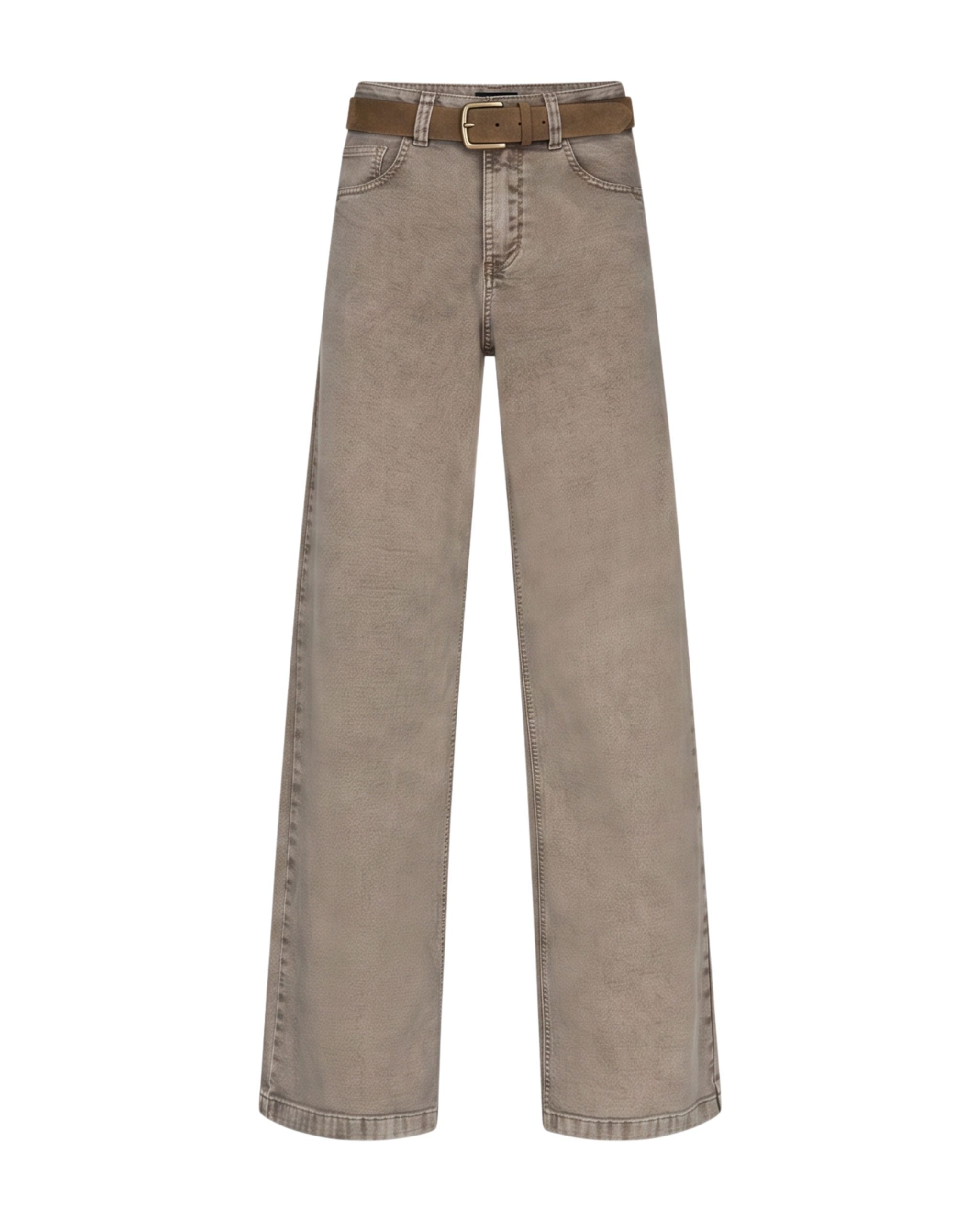 Red Button Colette truffle belt washed twill L31