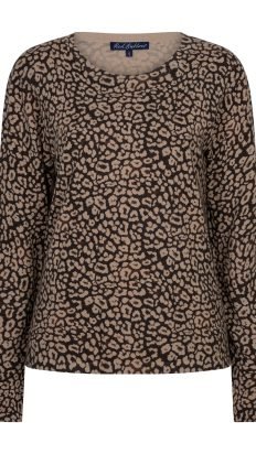 Red Button Sweet Animal Print Espresso