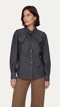C&S Lissa blouse denim black